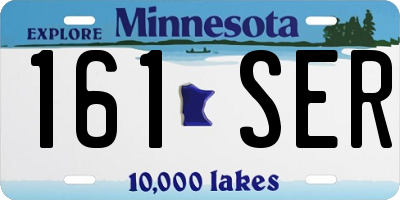 MN license plate 161SER