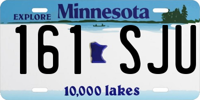 MN license plate 161SJU