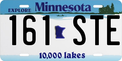 MN license plate 161STE