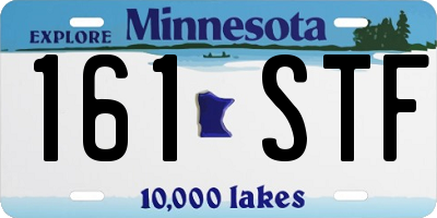 MN license plate 161STF