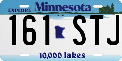 MN license plate 161STJ