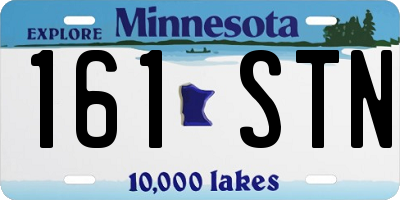 MN license plate 161STN