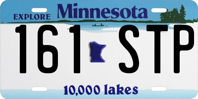 MN license plate 161STP