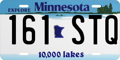 MN license plate 161STQ