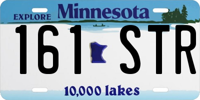MN license plate 161STR