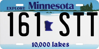 MN license plate 161STT