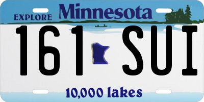 MN license plate 161SUI