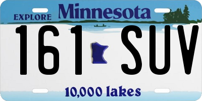 MN license plate 161SUV