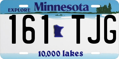 MN license plate 161TJG