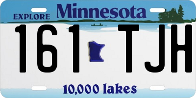 MN license plate 161TJH