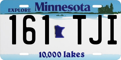 MN license plate 161TJI