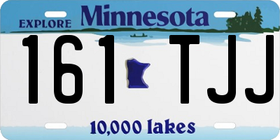 MN license plate 161TJJ