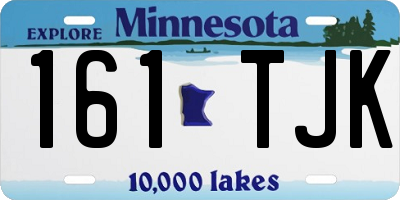 MN license plate 161TJK