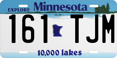 MN license plate 161TJM