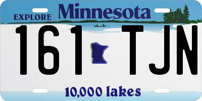 MN license plate 161TJN