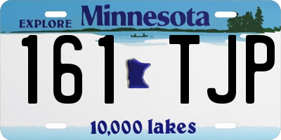 MN license plate 161TJP