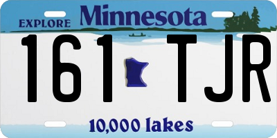 MN license plate 161TJR