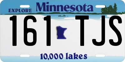 MN license plate 161TJS