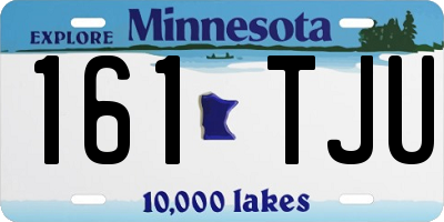 MN license plate 161TJU