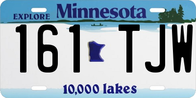 MN license plate 161TJW