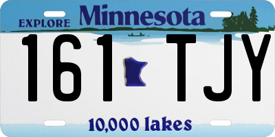 MN license plate 161TJY