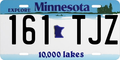 MN license plate 161TJZ