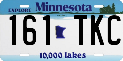 MN license plate 161TKC