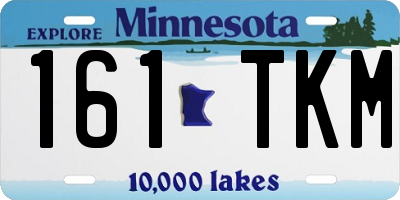 MN license plate 161TKM