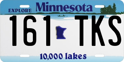 MN license plate 161TKS