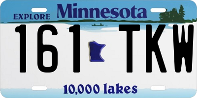 MN license plate 161TKW