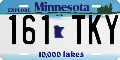 MN license plate 161TKY