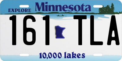 MN license plate 161TLA
