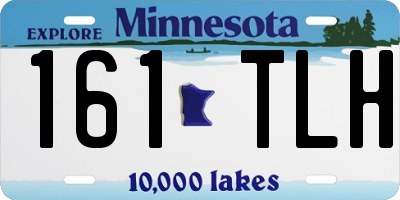 MN license plate 161TLH