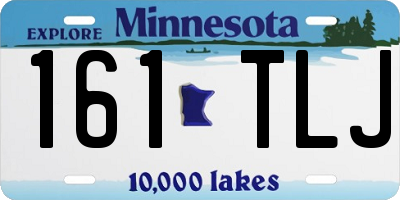 MN license plate 161TLJ