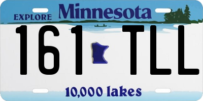MN license plate 161TLL