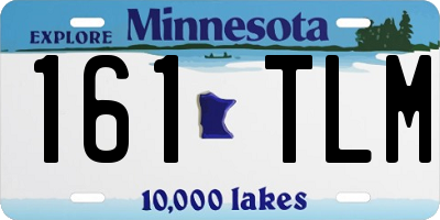 MN license plate 161TLM