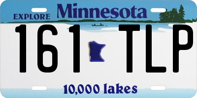 MN license plate 161TLP