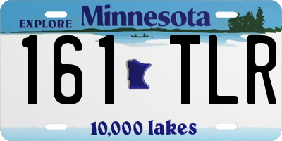 MN license plate 161TLR