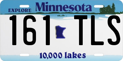 MN license plate 161TLS