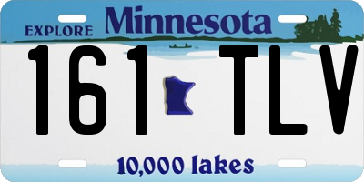 MN license plate 161TLV