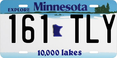 MN license plate 161TLY