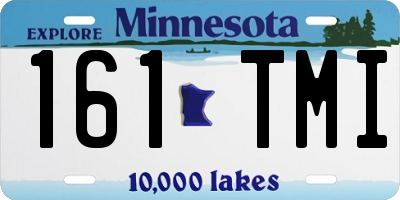 MN license plate 161TMI