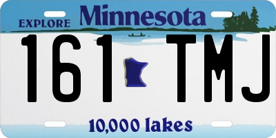 MN license plate 161TMJ