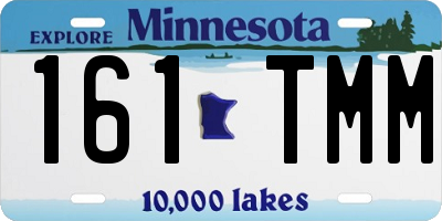 MN license plate 161TMM