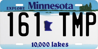 MN license plate 161TMP