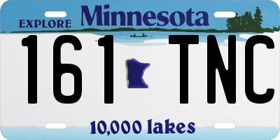 MN license plate 161TNC