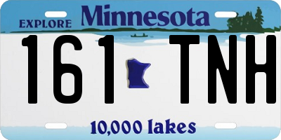 MN license plate 161TNH