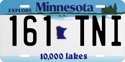 MN license plate 161TNI