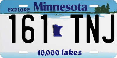 MN license plate 161TNJ