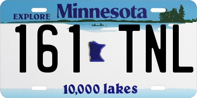 MN license plate 161TNL